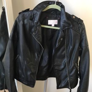 leather black jacket
